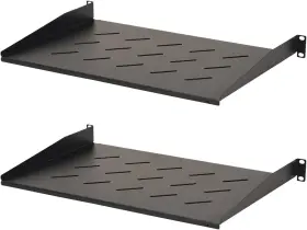 Aeons 445034397376 1u Universal Server Rack Shelf Vented Rackmount Cantilever 12 Inch Deep