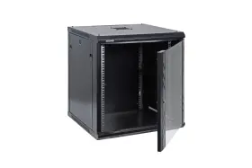 CBNT-12U-001 CABLESANDKITS Wall Mount Cabinet Glass Door Flat