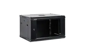 CBNT-6U-001 CABLESANDKITS Wall Mount Cabinet Glass Door Flat