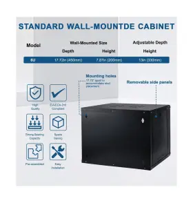 SERVER-004 CHEALON Wall Mount Network Rack #3