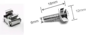 313051968923 SERVER Screws Cage Nuts Shelf Cabinets Rack Scre #2