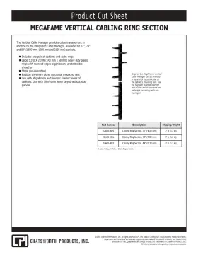 12465-207 CPI Vertical Cable Ring Panel