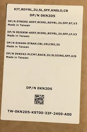 OKN2D5 DELL Sliding Rail Rdyrl Sff Knsld Box Kit Sl OKN2D5 DELL Sliding Rail Rdyrl Sff Knsld Box Kit Sl