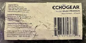 EGAV-PRARS25 ECHOGEAR Pack Rack Screws Mdl Shipn #2