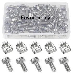 30PK FAVORDRORY---SILVER---CAGE--NUT--SCREW Pack Rack Mount #2 30PK FAVORDRORY---SILVER---CAGE--NUT--SCREW Pack Rack Mount #2