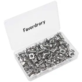 30PK FAVORDRORY---SILVER---CAGE--NUT--SCREW Pack Rack Mount #3 30PK FAVORDRORY---SILVER---CAGE--NUT--SCREW Pack Rack Mount #3