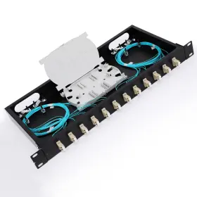 OM3-24P GESD Duplex Port Fiber Enclosure Rack Mount Box Lc Up