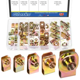 G-4365 GLARKS Clip Nuts Set Carbon Steel Thread Cl