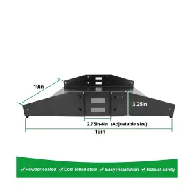 SLF-1U6 GLOBAL RACK Pack Center Mount Cantilever Network #2
