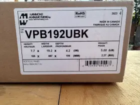 VPB192UBK HAMMOND Vertical Wall Bracket