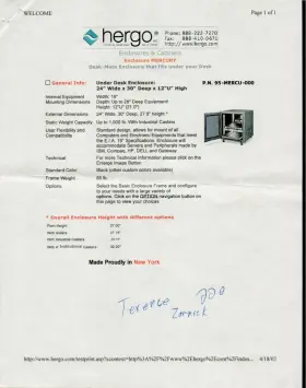 95-MECU-000 HERGO Server Rack Enclosure #3