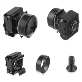 RYX-M6X16 HUAREW Pack Rack Mount Screws Cage Nuts Washers #2