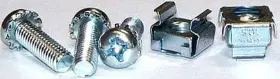 NN8445 RACK Mounting Cage Nuts Screws Washers Steel Zinc