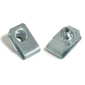 744110850789 INSTOCKBOLTS Clip Nut Zinc Finish Carbon Steel