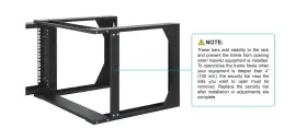 716178 INTELLINET Post Frame Server Wall Mount Rack Gate #2