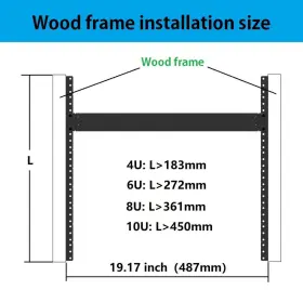 Mft-vwrf JINGCHENGMEI Steel Rack Rails Kit #3