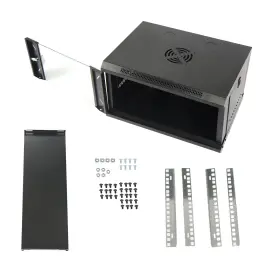 LAW264510 LABWORK Steel Wall Mount Server Rack Cabinet Glass