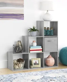 744759346407 LATITUDE RUN Storage Rack Wood Shelf Organizer