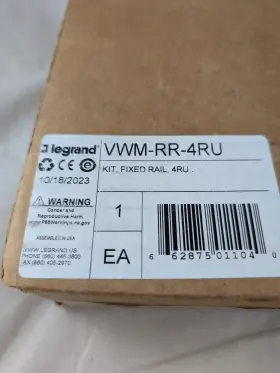 VWM-RR-4RU LEGRAND Position Rail Bracket Vertical Wall Mount #3
