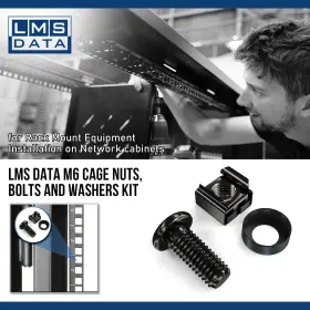060972300077 LMS DATA Cage Nuts Screws Rack Mount Server #3