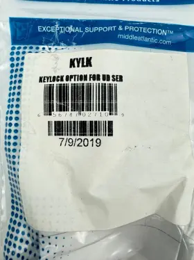 500-00069 MIDDLE ATLANTIC PRODUCTS Kylk Front Door Key Lock #2
