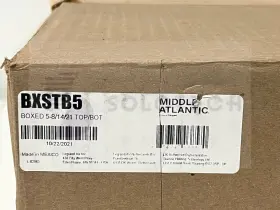 BXSTB5 MIDDLE ATLANTIC PRODUCTS Top Bottom Rack Ru #3 BXSTB5 MIDDLE ATLANTIC PRODUCTS Top Bottom Rack Ru #3