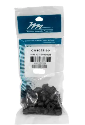 CN1032-50 MIDDLE ATLANTIC PRODUCTS Cage Nuts Bag #3