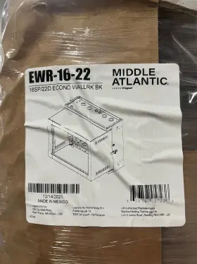 EWR-16-22 MIDDLE ATLANTIC PRODUCTS Steel Wall Mount Rack #2