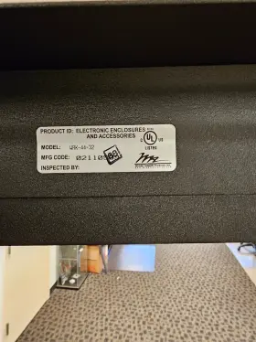 WRK-44-32 MIDDLE ATLANTIC Server Enclosure Solid Rear Door #2