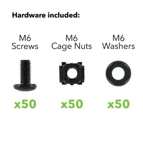 00401663 NAVEPOINT Pack Rack Mount Cage Nuts Screws Washers #2