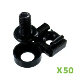 00401663 NAVEPOINT Pack Rack Mount Cage Nuts Screws Washers