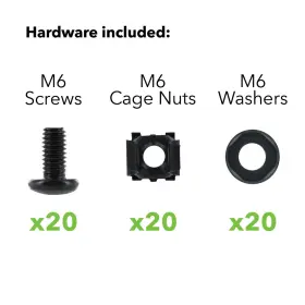 00401734 NAVEPOINT Pack Rack Mount Cage Nuts Screws Washers #2