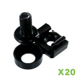 00401734 NAVEPOINT Pack Rack Mount Cage Nuts Screws Washers