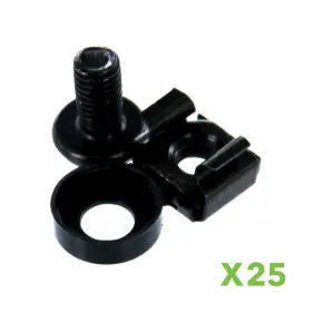 00401735 NAVEPOINT Pack Rack Mount Cage Nuts Screws Washers