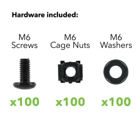 00401736 NAVEPOINT Pack Rack Mount Cage Nuts Screws Washers #2