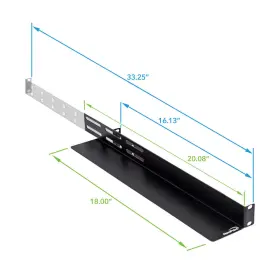 00401806 NAVEPOINT Rack Mount Shelf Rail Rackmount Tower #2