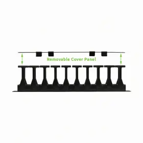 00404169 NAVEPOINT High Density Steel Rack Cable Manager Snap #2