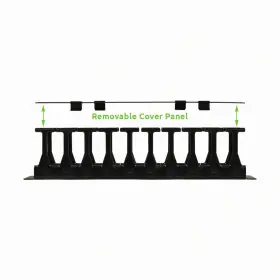 00404170 NAVEPOINT High Density Steel Rack Cable Manager Snap #2