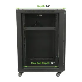 00405633 NAVEPOINT Wall Mount Server Data Cabinet Glass Door #2