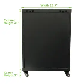 00405633 NAVEPOINT Wall Mount Server Data Cabinet Glass Door #3