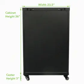 00405634 NAVEPOINT Wall Mount Server Data Cabinet Glass Door #3