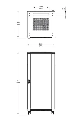 RE27 OMNIMOUNT DESIGNS Enclosed Design Server Cabinet Feet #2