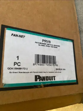 PRV8 PANDUIT Patchrunner Vertical Manager Front Rear
