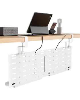 HWC1005WH PEGZONE Desk Cable Management Tray Vertical