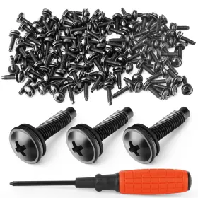 LS-637 QCDENG Server Rack Screws Mounting Steel Washers