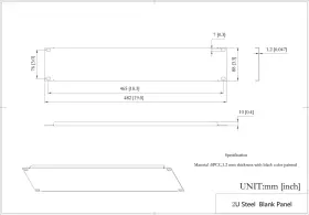 2UBP2PC QIAOYOUBANG Pack Blank Panel Server Rack #3