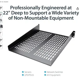 798931350829 RACKMOUNT Vented Rack Mount Shelf Server Cabinet #2