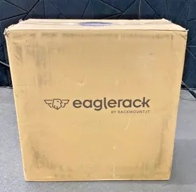 ER-E4-BLK RACKMOUNT.IT Eaglerack Lockable Wall Mount Rack