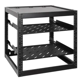 00600353 RACKPATH Frame Network Rack Vented Shelves Rear Wall