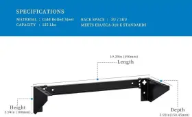 Vertical RACKPATH Wall Mount Rack